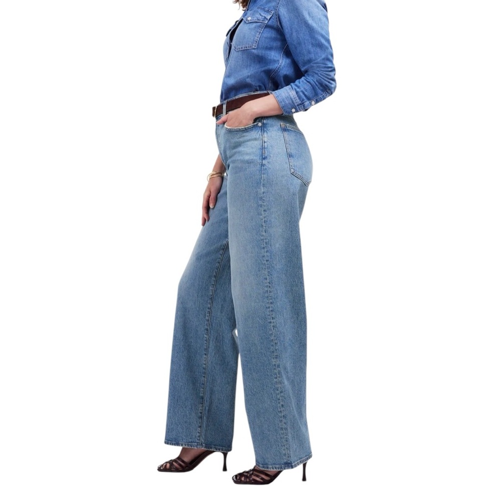 Madewell The Curvy Perfect Vintage Wide-Leg Jean in Enmore Wash - Picture 4 of 11